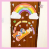 DECORAÇÃO DE PORTA VOLTA ÁS AULAS EDITÁVEL