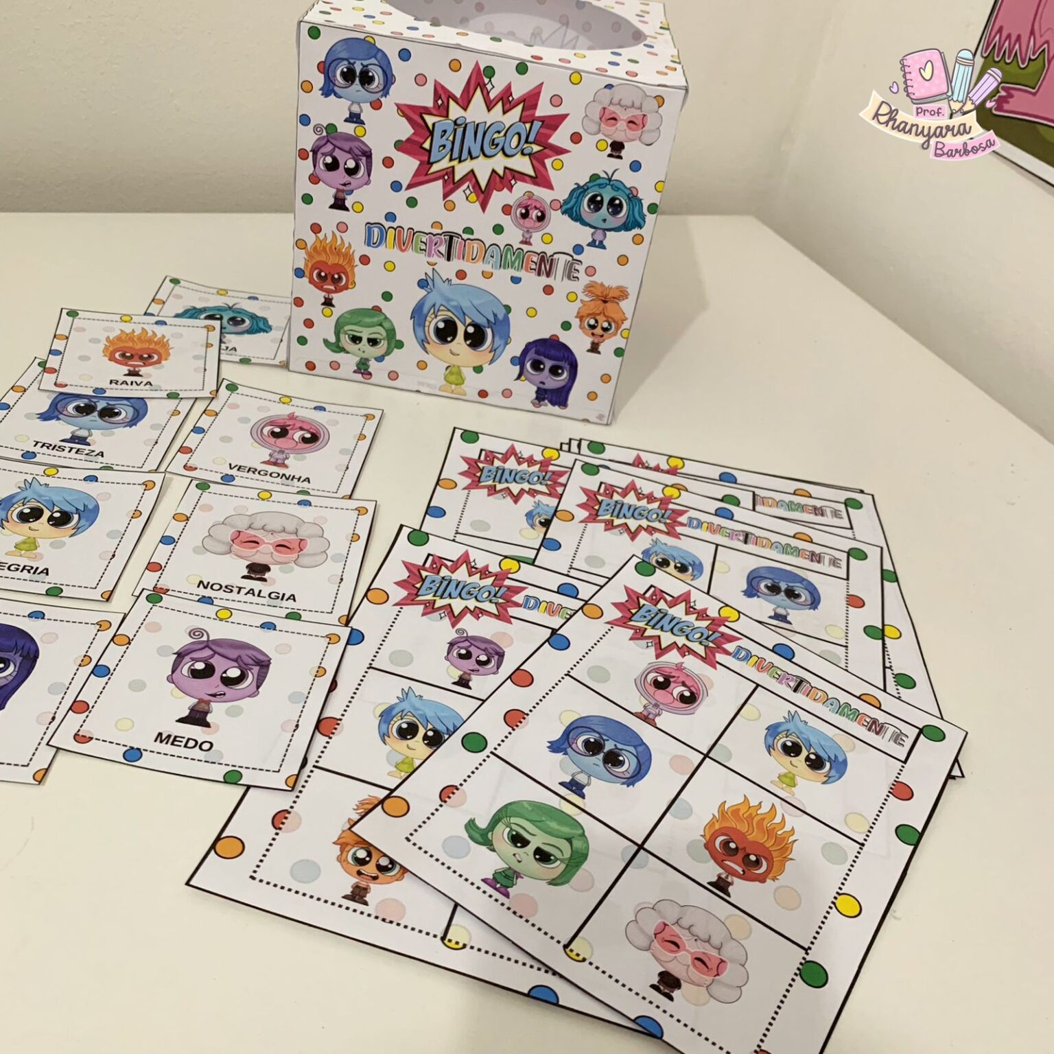 BINGO DIVERTIDAMENTE - Prof. Rhanyara Barbosa