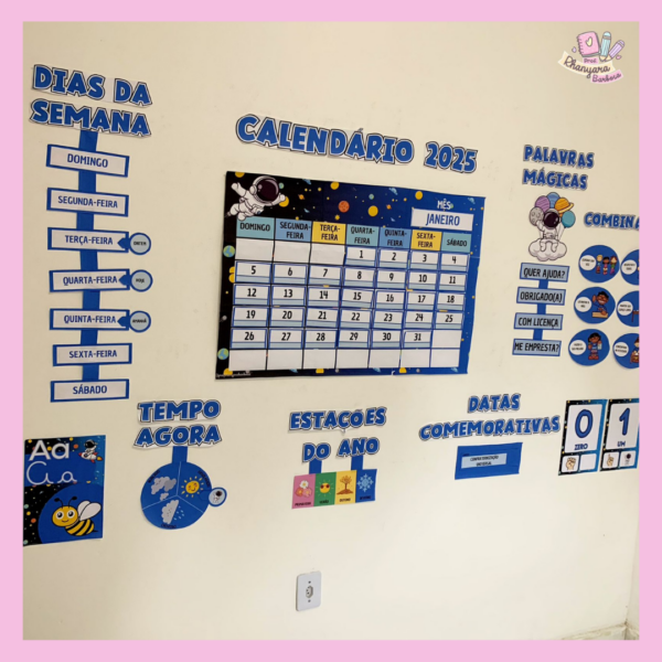 KIT DECORAÇÃO SALA DE AULA TEMA ASTRONAUTA