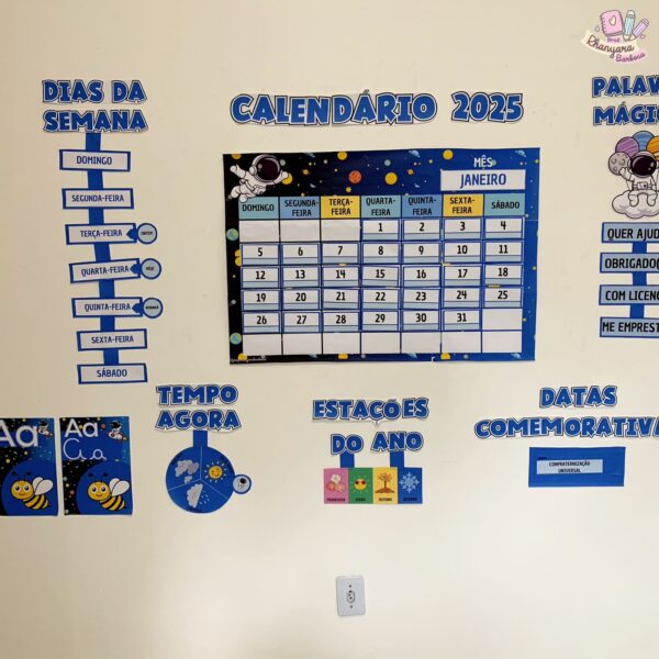 KIT DECORAÇÃO SALA DE AULA TEMA ASTRONAUTA - Image 3