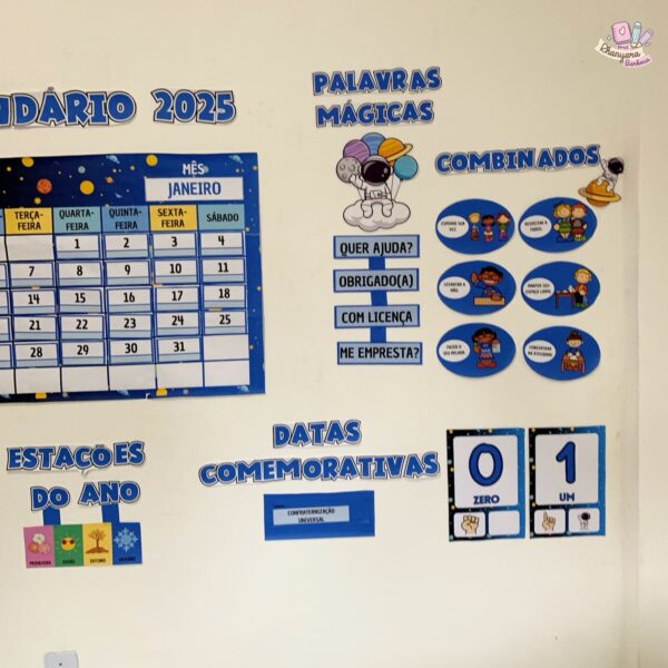 KIT DECORAÇÃO SALA DE AULA TEMA ASTRONAUTA - Image 4