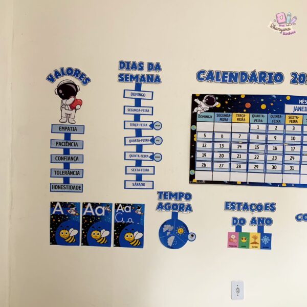 KIT DECORAÇÃO SALA DE AULA TEMA ASTRONAUTA - Image 2