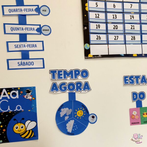 KIT DECORAÇÃO SALA DE AULA TEMA ASTRONAUTA - Image 7