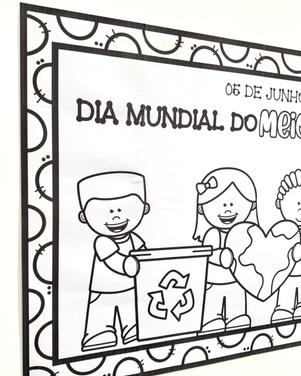 CARTAZ PARA COLORIR DIA MUNDIAL DO MEIO AMBIENTE - Image 9