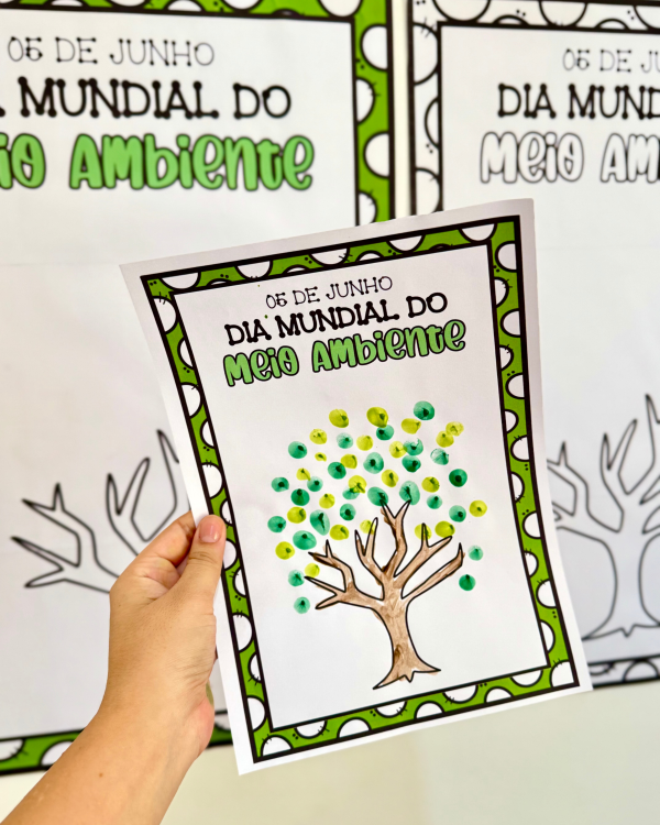 CARTAZ COLABORATIVO ÁRVORE DIA DO MEIO AMBIENTE - Image 8