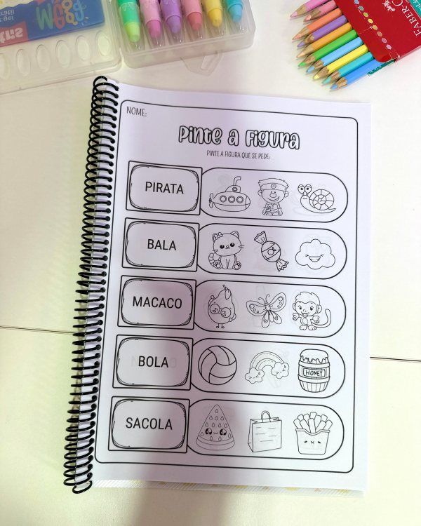 APOSTILA PINTE A FIGURA SÍLABAS SIMPLES - Image 3