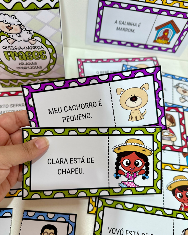 QUEBRA-CABEÇA FRASES SÍLABAS COMPLEXAS - Image 10
