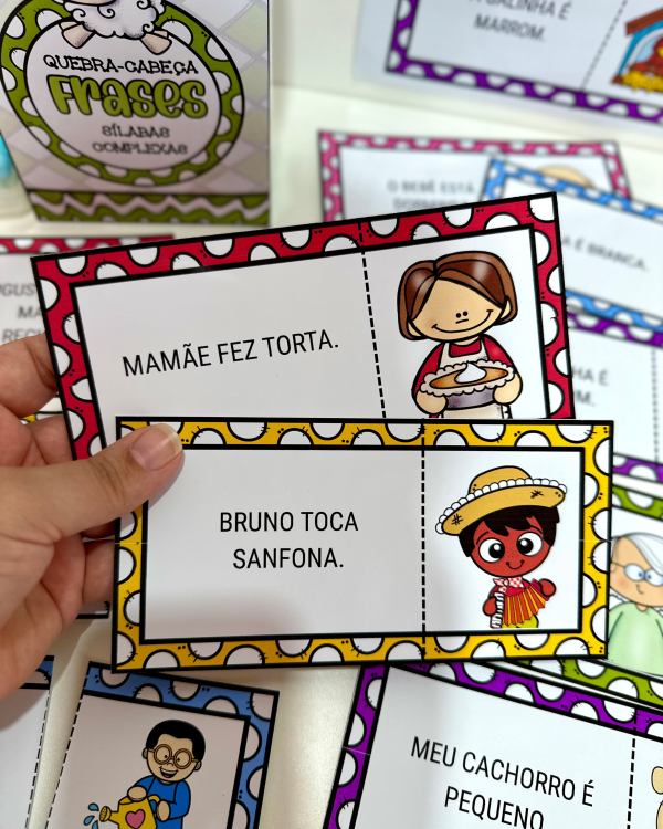 QUEBRA-CABEÇA FRASES SÍLABAS COMPLEXAS - Image 8