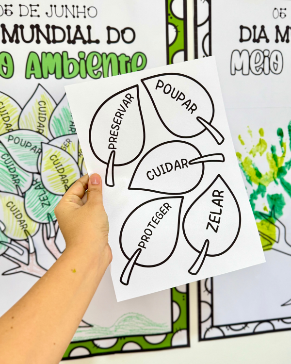 CARTAZ COLABORATIVO ÁRVORE DIA DO MEIO AMBIENTE - Image 3