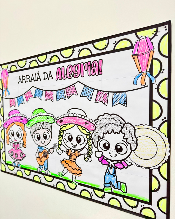 PAINEL PARA COLORIR FESTA JUNINA - Image 3