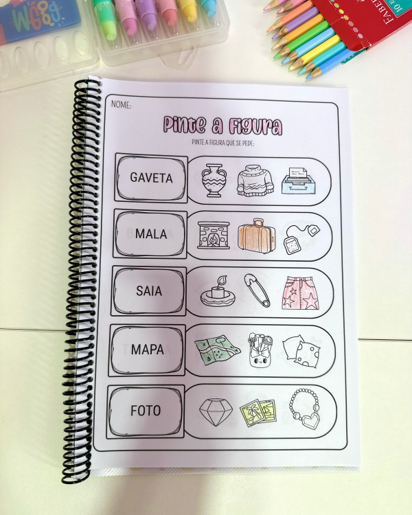 APOSTILA PINTE A FIGURA SÍLABAS SIMPLES - Image 2