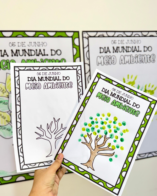 CARTAZ COLABORATIVO ÁRVORE DIA DO MEIO AMBIENTE - Image 4
