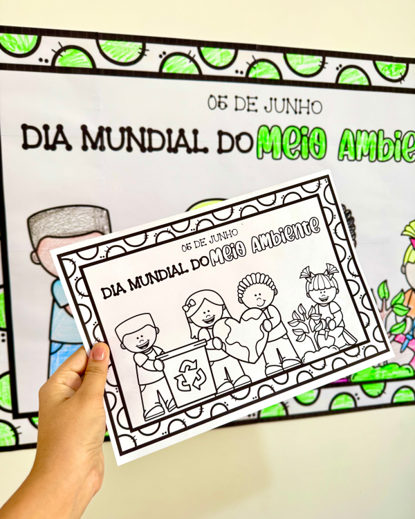 CARTAZ PARA COLORIR DIA MUNDIAL DO MEIO AMBIENTE - Image 4