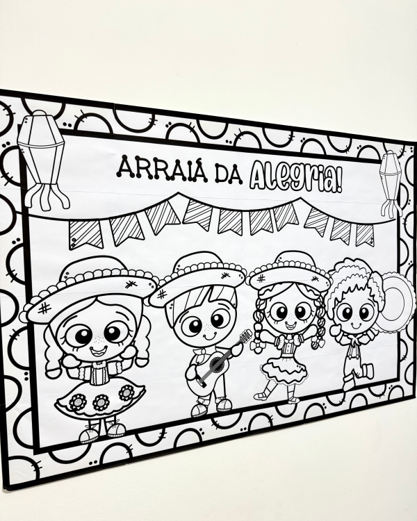 PAINEL PARA COLORIR FESTA JUNINA - Image 7