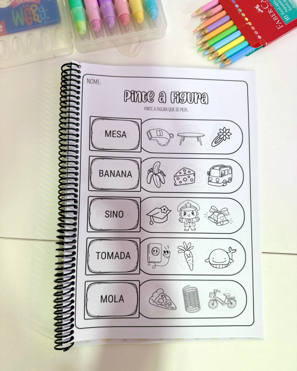 APOSTILA PINTE A FIGURA SÍLABAS SIMPLES - Image 5