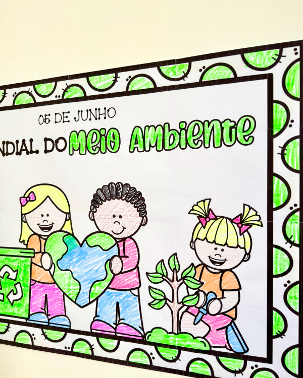 CARTAZ PARA COLORIR DIA MUNDIAL DO MEIO AMBIENTE - Image 6