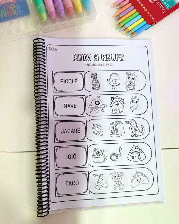 APOSTILA PINTE A FIGURA SÍLABAS SIMPLES - Image 4