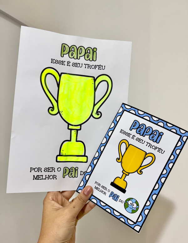 ATIVIDADE E CARTÃO DIA DOS PAIS TROFÉU - Image 13