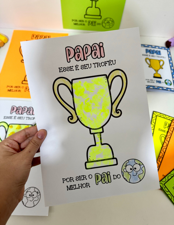 ATIVIDADE E CARTÃO DIA DOS PAIS TROFÉU - Image 7