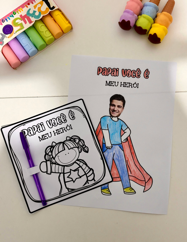 ATIVIDADE E CARTÃO DIA DOS PAIS HERÓI - Image 2
