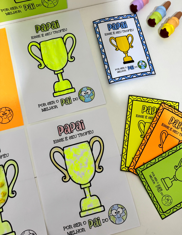 ATIVIDADE E CARTÃO DIA DOS PAIS TROFÉU - Image 3