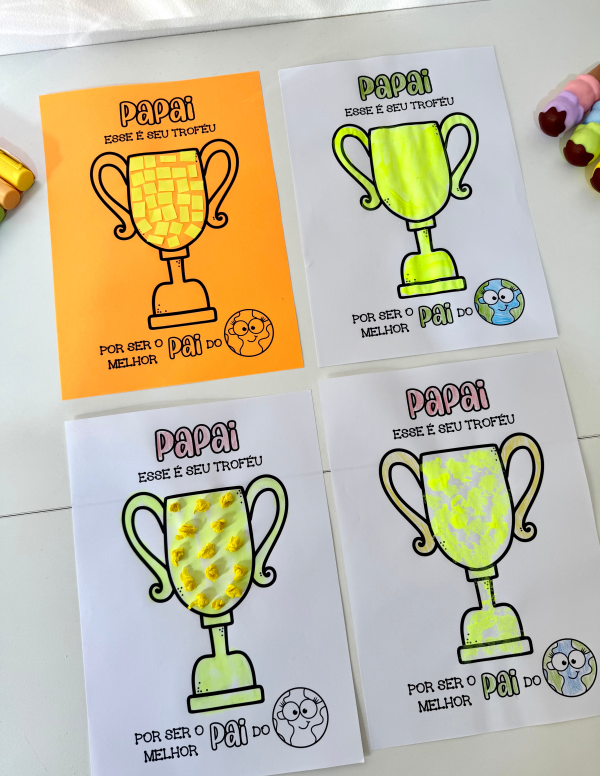 ATIVIDADE E CARTÃO DIA DOS PAIS TROFÉU - Image 2
