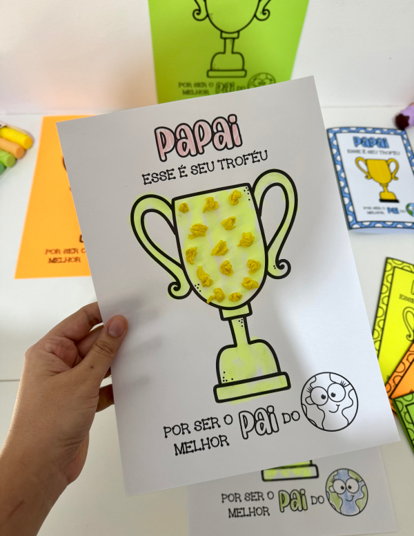 ATIVIDADE E CARTÃO DIA DOS PAIS TROFÉU - Image 12