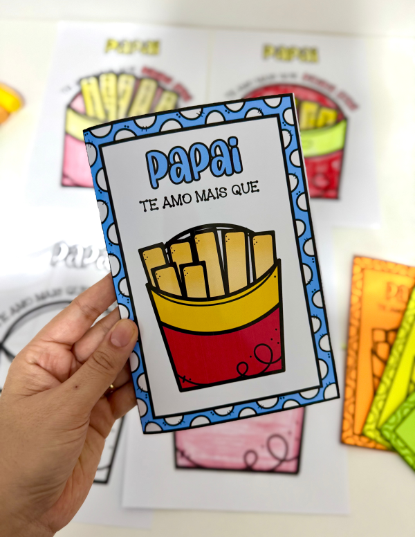 ATIVIDADE E CARTÃO DIA DOS PAIS BATATA FRITA - Image 10