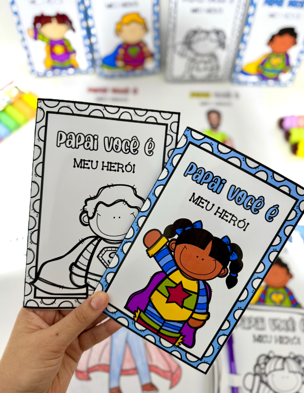 ATIVIDADE E CARTÃO DIA DOS PAIS HERÓI - Image 7
