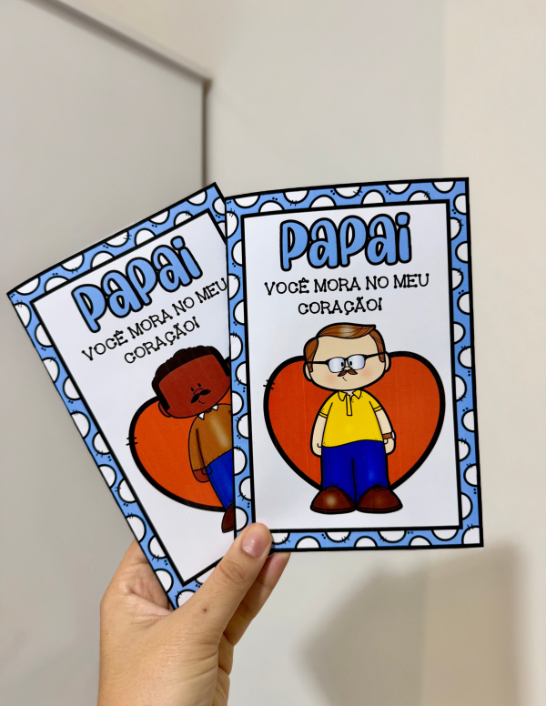 ATIVIDADE E CARTÃO DIA DOS PAIS CORAÇÃO 2 - Image 12