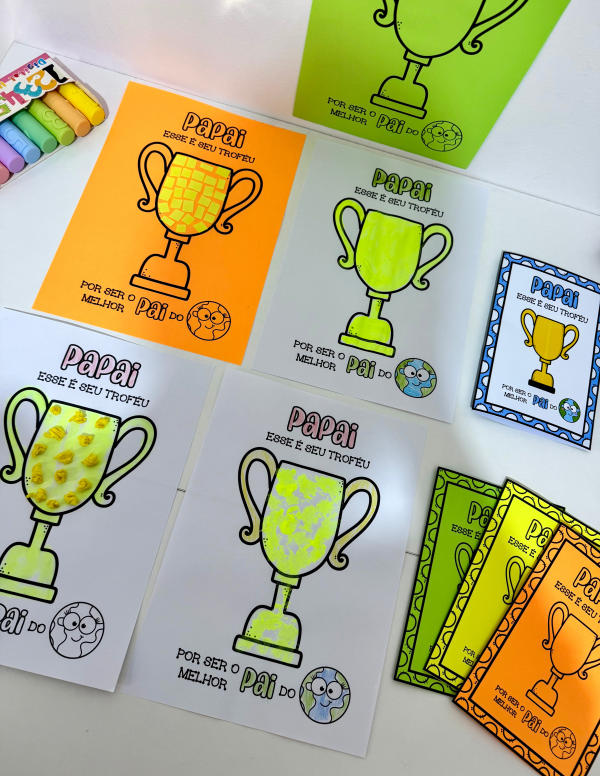 ATIVIDADE E CARTÃO DIA DOS PAIS TROFÉU - Image 10