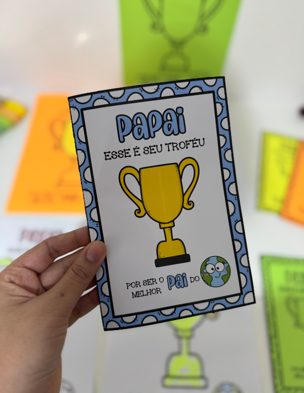 ATIVIDADE E CARTÃO DIA DOS PAIS TROFÉU - Image 8