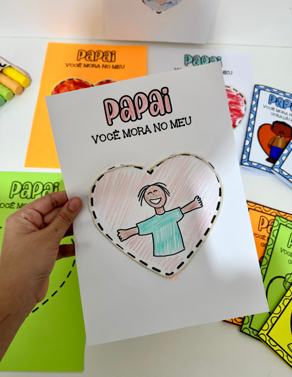 ATIVIDADE E CARTÃO DIA DOS PAIS CORAÇÃO 2 - Image 8