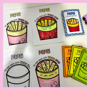 ATIVIDADE E CARTÃO DIA DOS PAIS BATATA FRITA