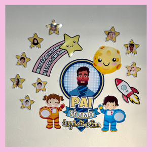 PAINEL DIA DOS PAIS ESTRELAS