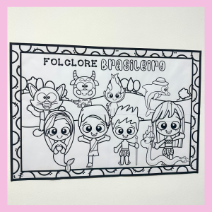 PAINEL PARA COLORIR FOLCLORE