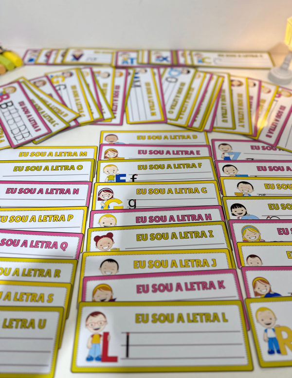 FICHAS DE TRAÇADO DO ALFABETO - Imagem 7