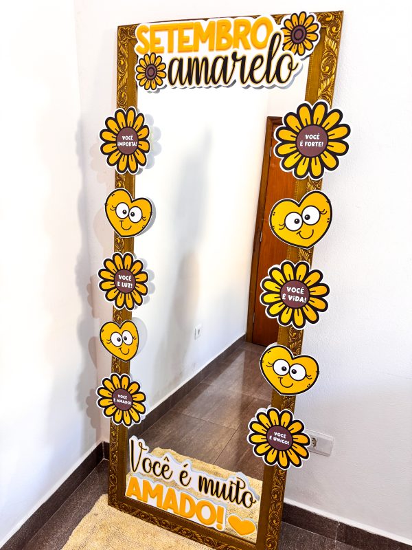 MOLDURA ESPELHO SETEMBRO AMARELO - Imagem 8