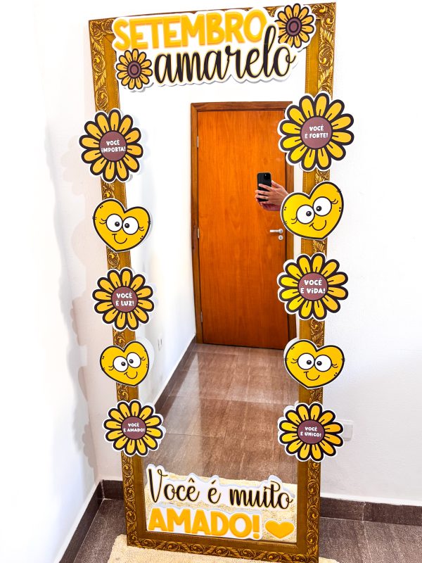MOLDURA ESPELHO SETEMBRO AMARELO - Imagem 2