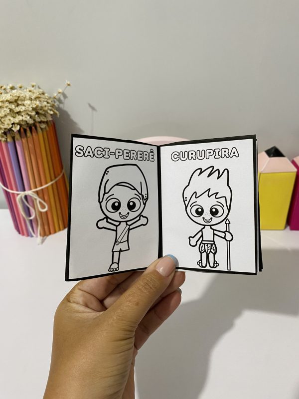MINI LIVRO PARA COLORIR - FOLCLORE BRASILEIRO - Imagem 5