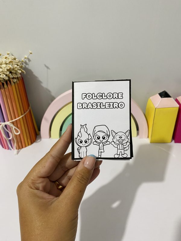 MINI LIVRO PARA COLORIR - FOLCLORE BRASILEIRO - Imagem 2