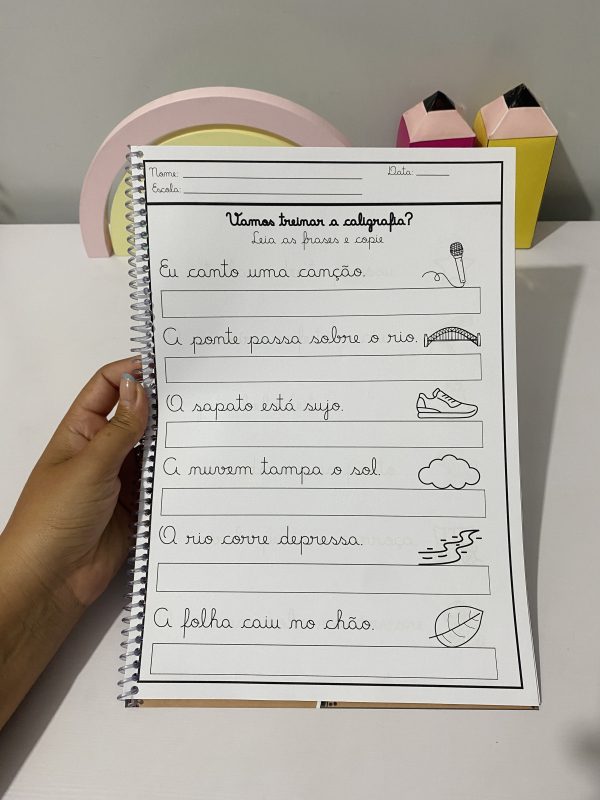 APOSTILA DE CALIGRAFIA FRASES CURTAS - Imagem 4