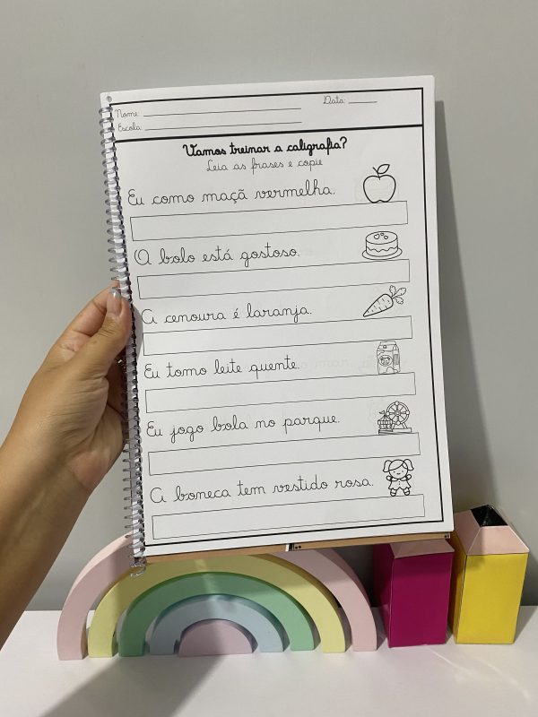 APOSTILA DE CALIGRAFIA FRASES CURTAS - Imagem 2