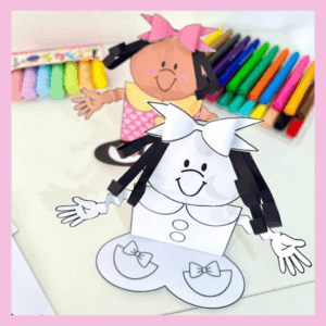 ATIVIDADE 3D MENINA BONITA DO LAÇO DE FITA