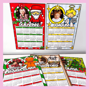 CALENDÁRIO EDITÁVEL DE NATAL