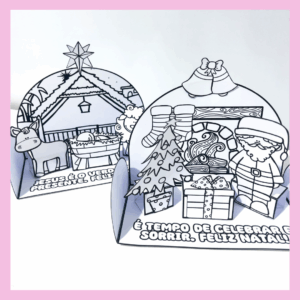 CENÁRIOS DE NATAL PARA COLORIR