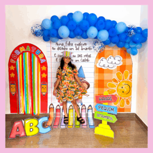 CENÁRIO DE FORMATURA TEMA AQUARELA