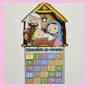 CALENDÁRIO DO ADVENTO PRESÉPIO