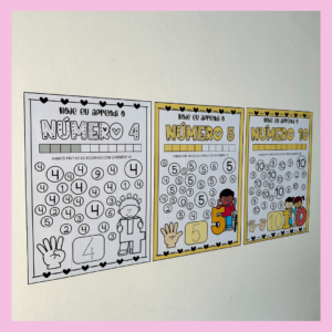 KIT CARTAZ NUMERAIS DE 1 A 10