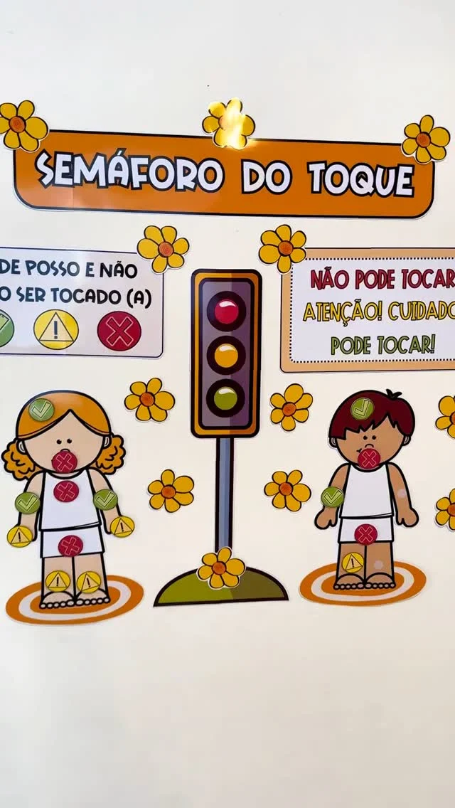 🧡 Semáforo do Toque 🧡

🔸 Painel interativo Semáforo do Toque, para trabalhar o tema “Dia Nacional de Combate ao Abuso e Exploração Sexual de Crianças e Adolescentes.” com as crianças da Educação infantil e séries iniciais do Ensino Fundamental.

🤩 O painel vai com os personagens para as crianças indicar quais partes do corpo podem ou não ser tocadas. Para isso você pode utilizar velcro.

😀 Conteúdo extremamente necessário e que precisa ser trabalhado de forma concreta e visual. Com esse recurso a criança aprende e coloca em prática esse aprendizado.

📏 O painel montado fica com as medidas: 1m de altura e 1,1m de largura.

✅ O arquivo vai em PDF, pronto para impressão.

💰R$7,00

🛍️ Para adquirir comente “eu quero”, chame no direct ou acesse a loja na bio.
.
.
.
#prof #professor #professora #pedagoga #pedagogo #pedagogia #profporamor #profcriativa #educacao #educacaoinfantil #ensino #ensinofundamental
